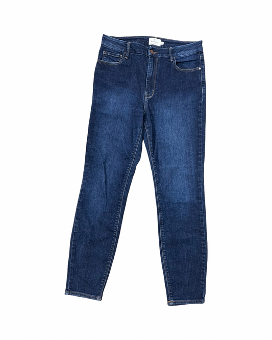 Jeans Skinny By Bohme In Black Denim, Size:10