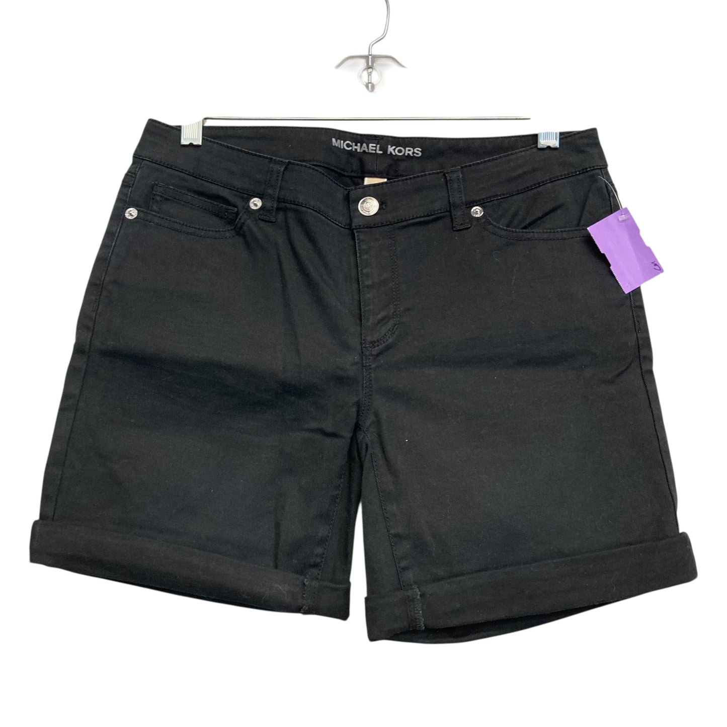 Shorts Designer By Michael Kors In Black, Size:2