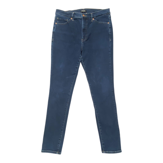 Jeans Skinny By Express In Blue Denim, Size:12