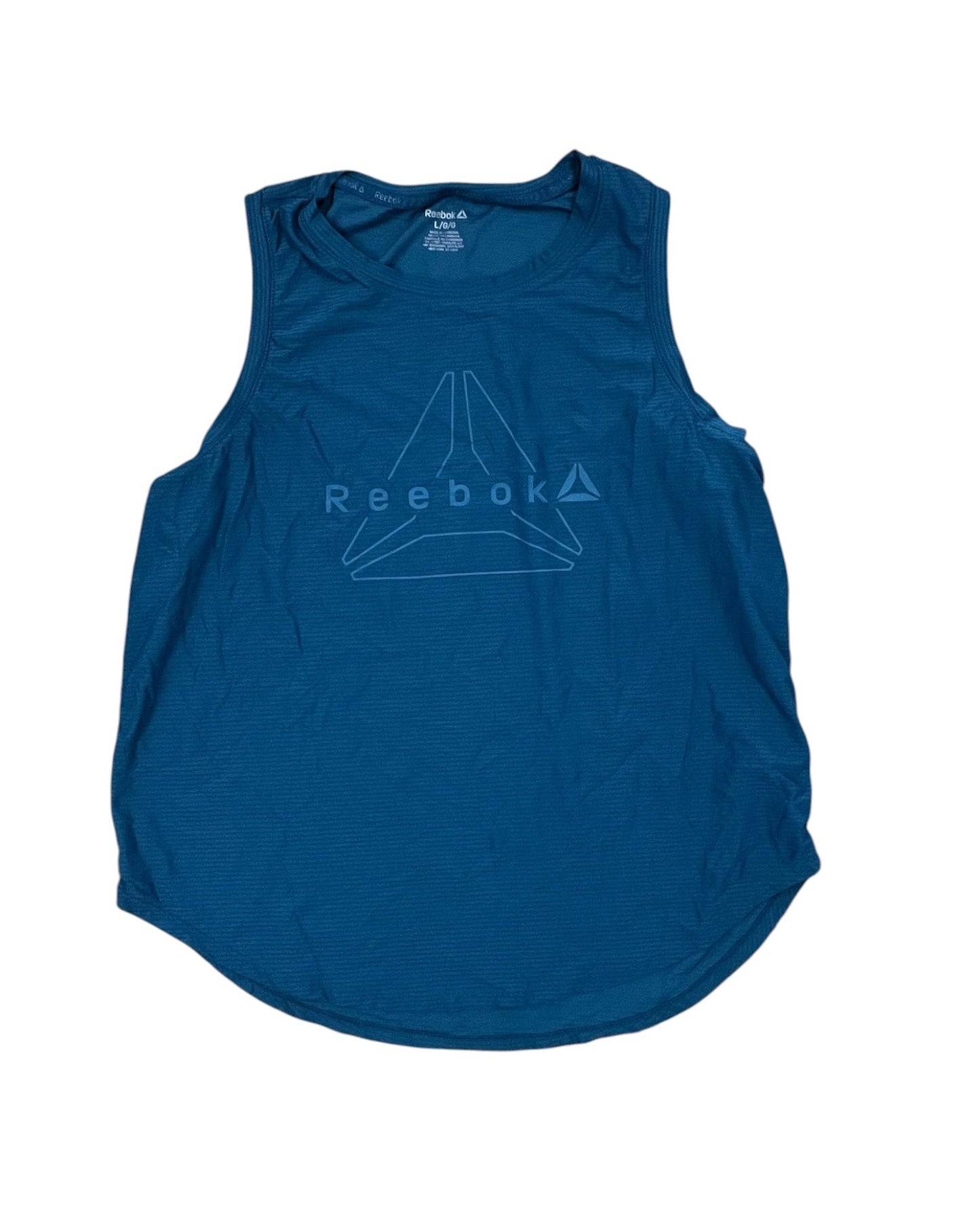 Athletic Tank Top By Reebok In Teal, Size:L