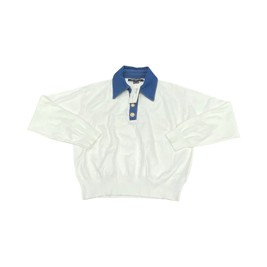 Sweater By French Connection In Blue & Cream, Size:Xs