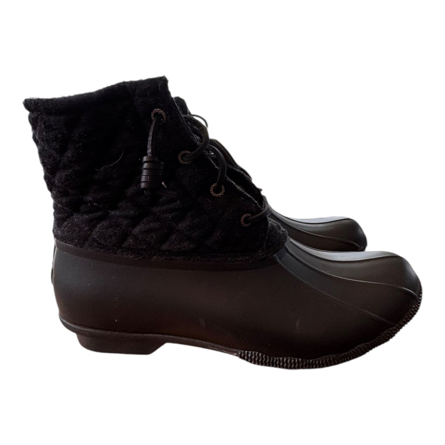 Boots Snow By Sperry In Black, Size:12