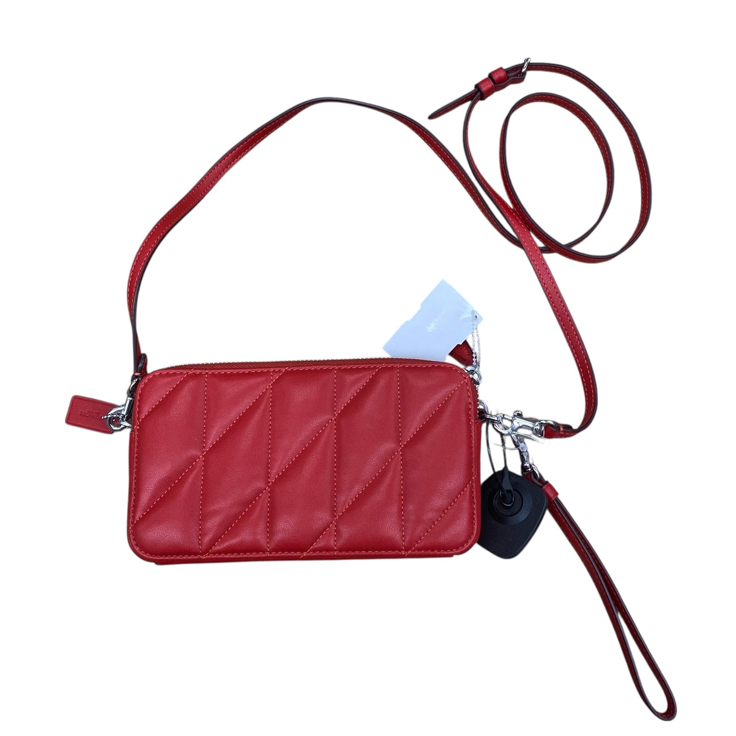 Handbag Designer By Coach In Red, Size:Small