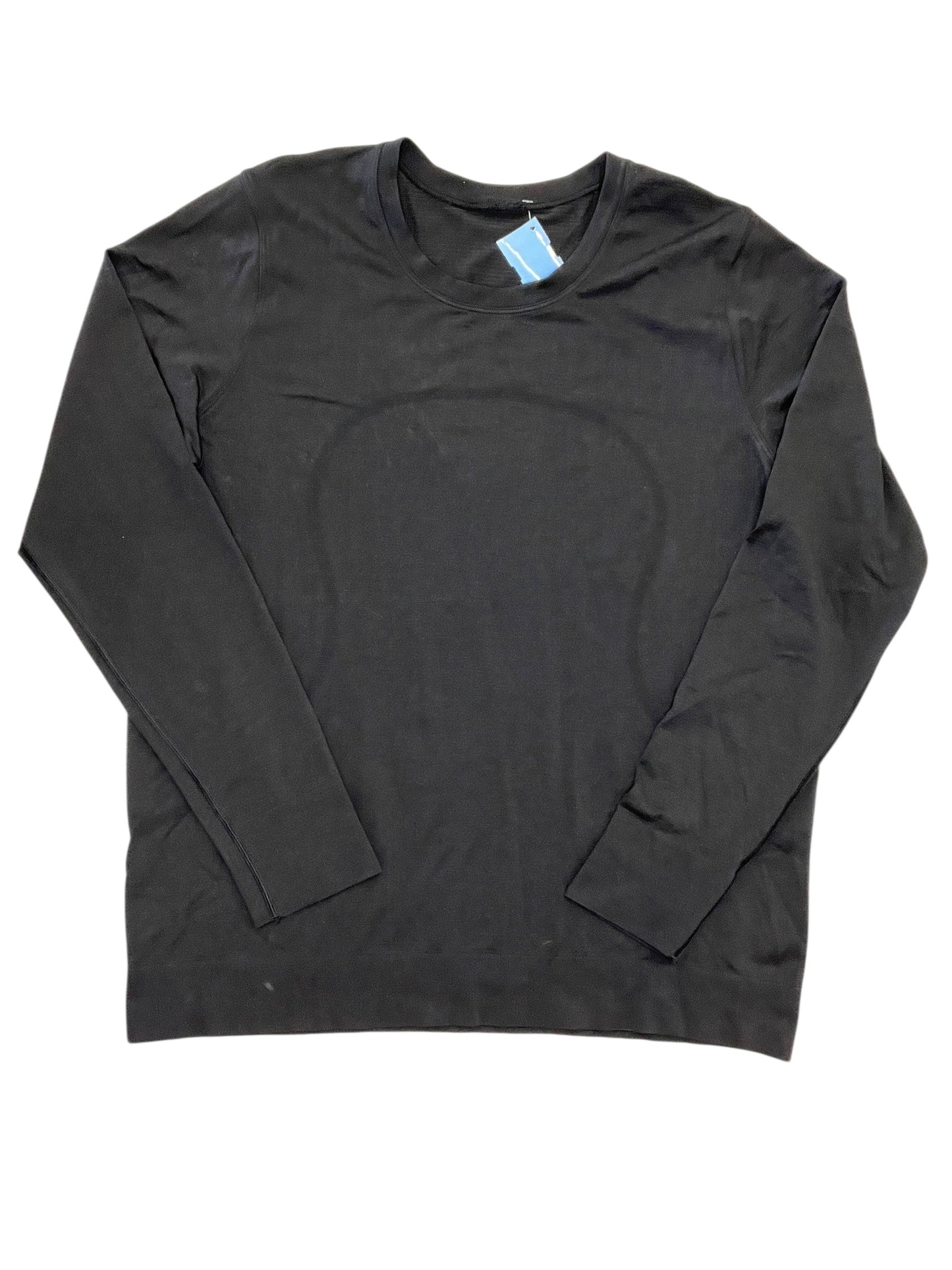 Athletic Top Ls Collar By Lululemon In Black, Size:L