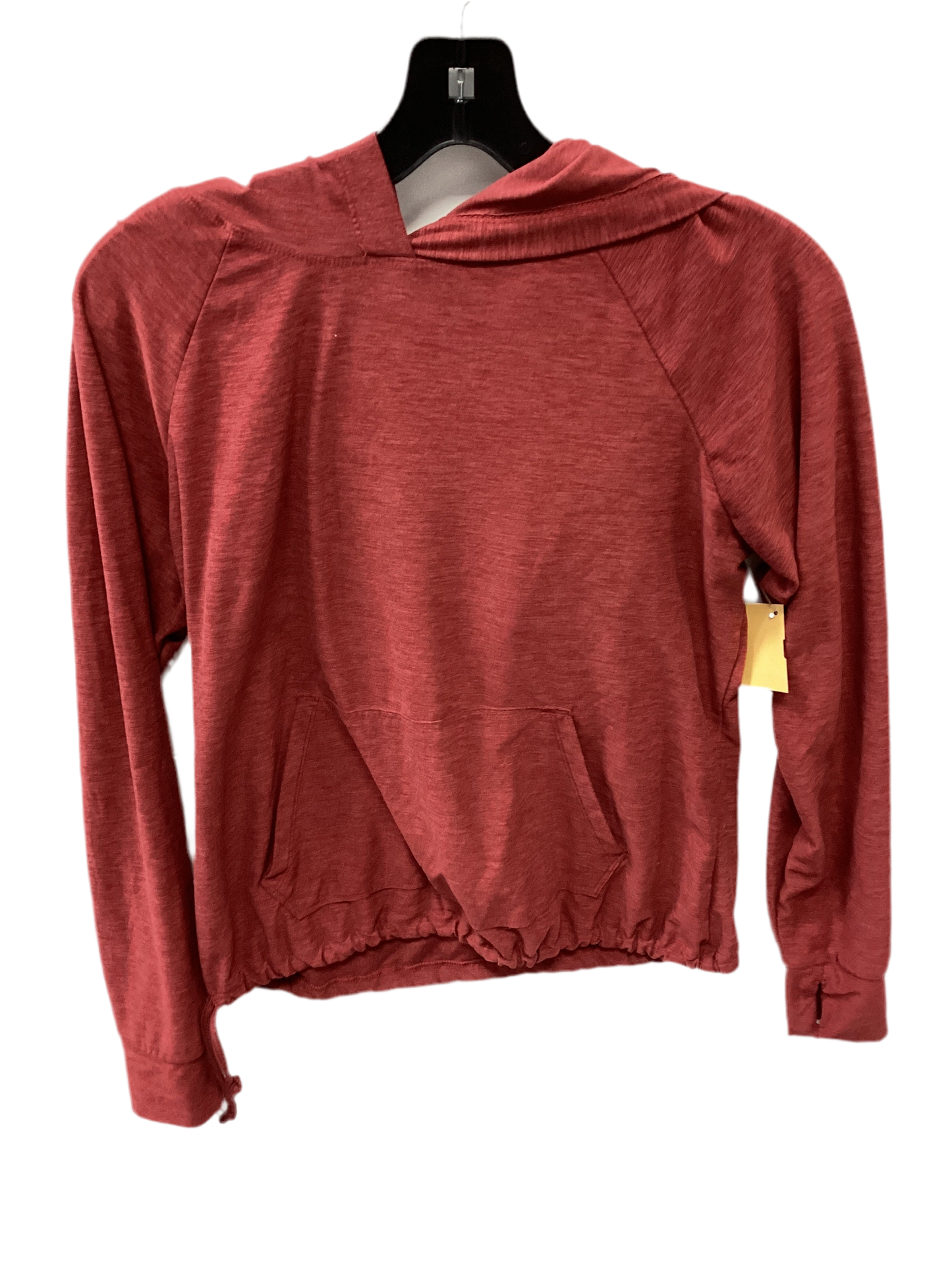 Athletic Top Ls Hoodie By Kyodan In Orange, Size:Sp