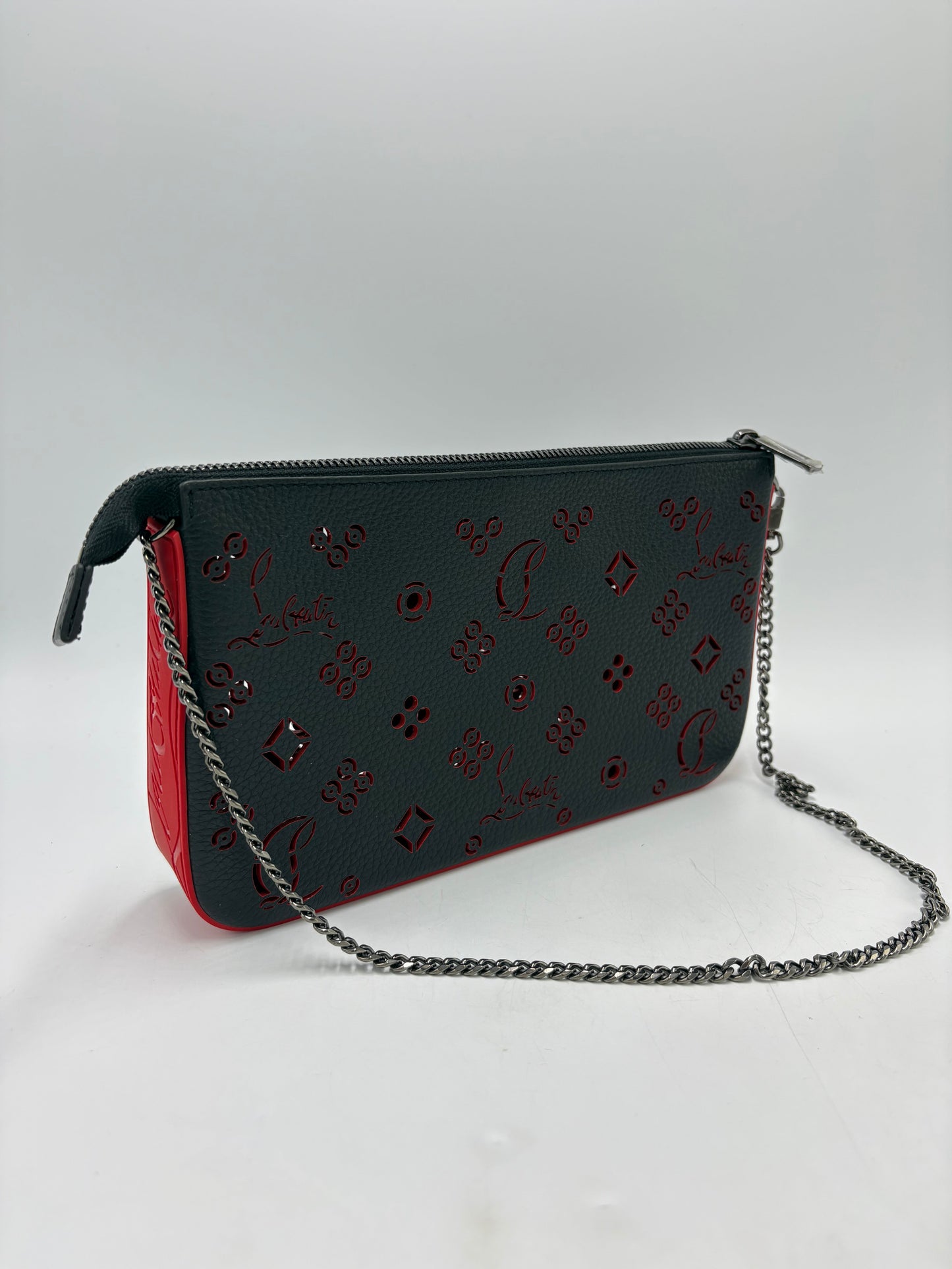 Christian Louboutin Calfskin Loubila Luxury Chain Handbag
