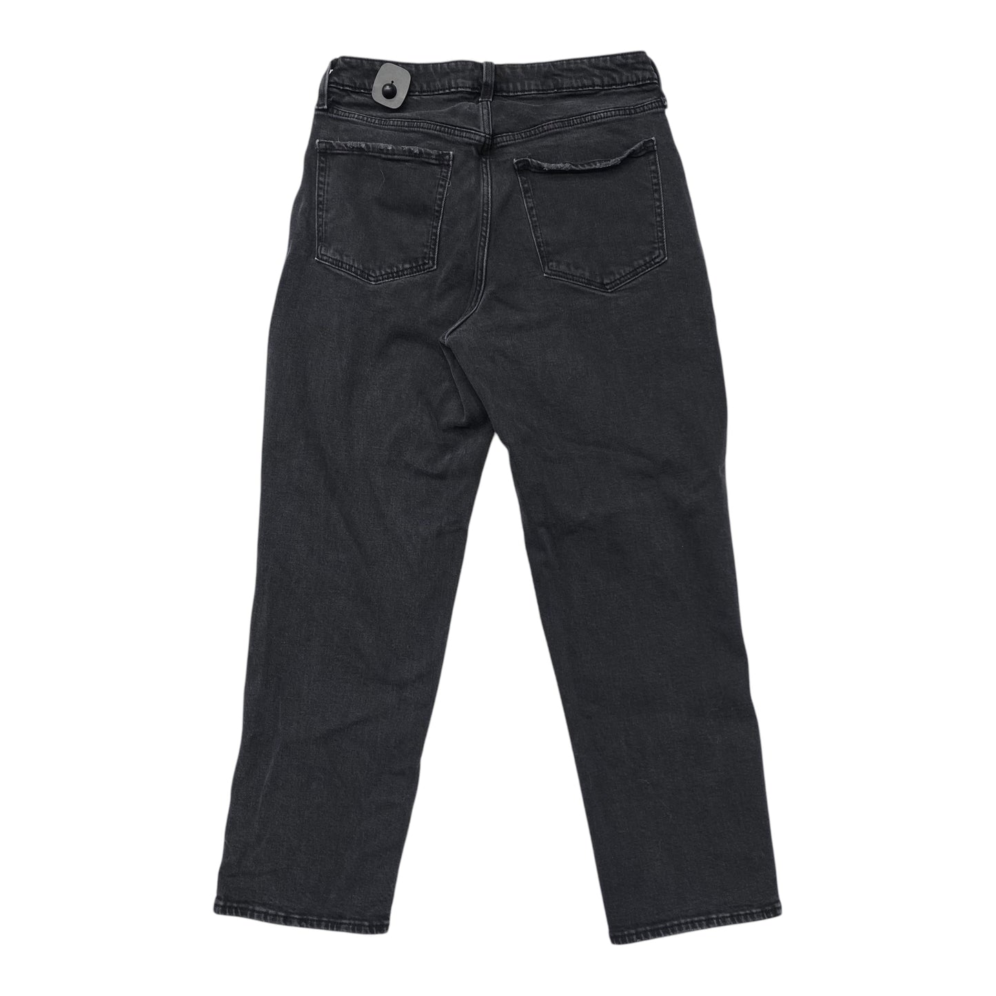 Jeans Straight By Old Navy In Black Denim, Size:12