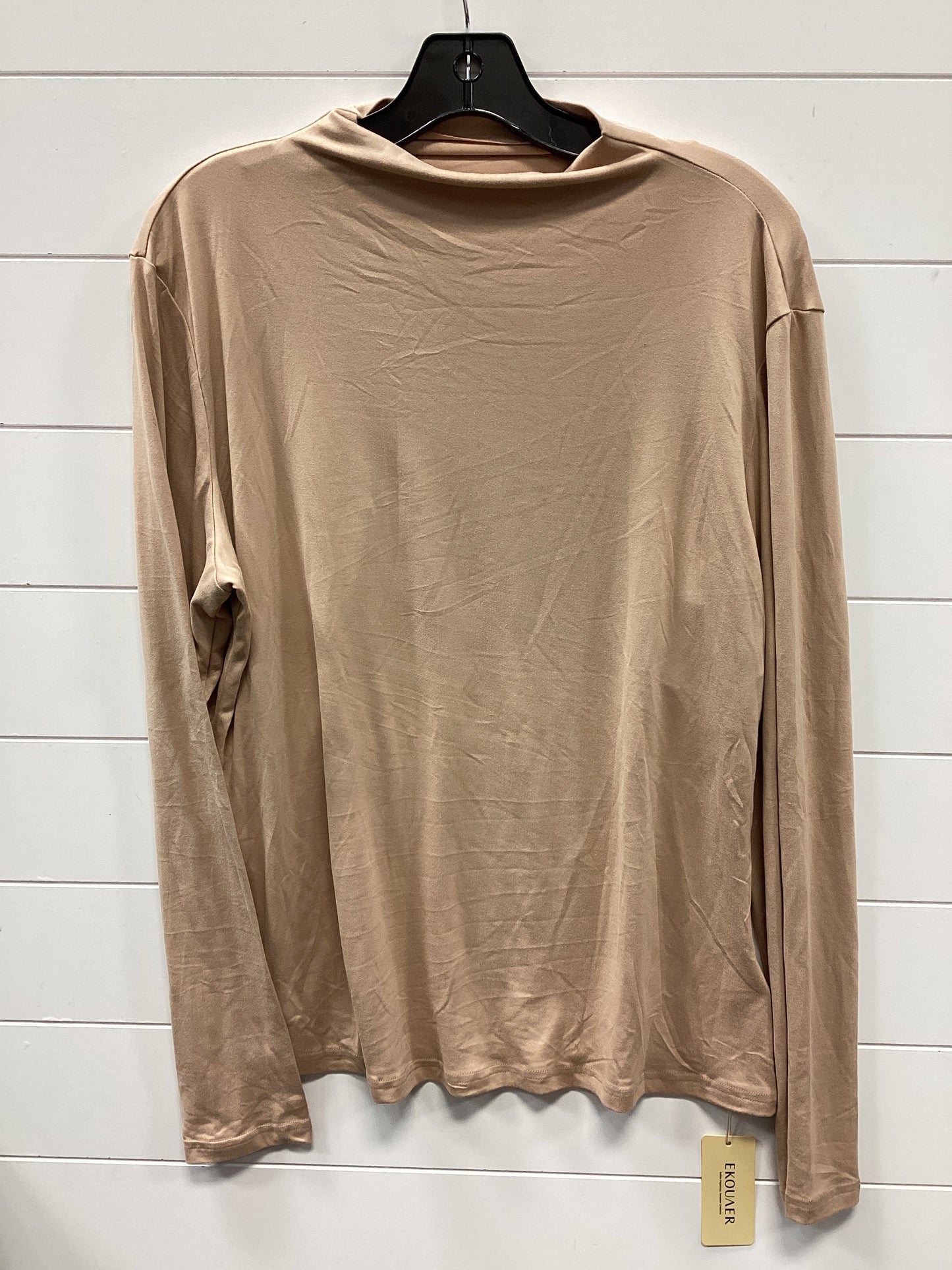 Top Ls By Ekouaer In Tan, Size:2X