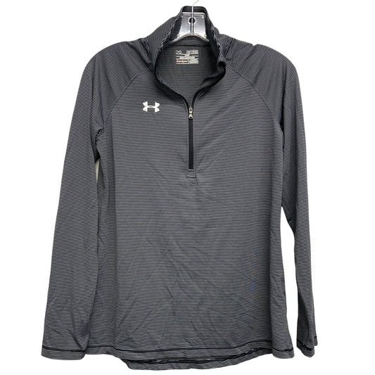 Athletic Top Ls Collar By Under Armour In Striped Pattern, Size:Xs