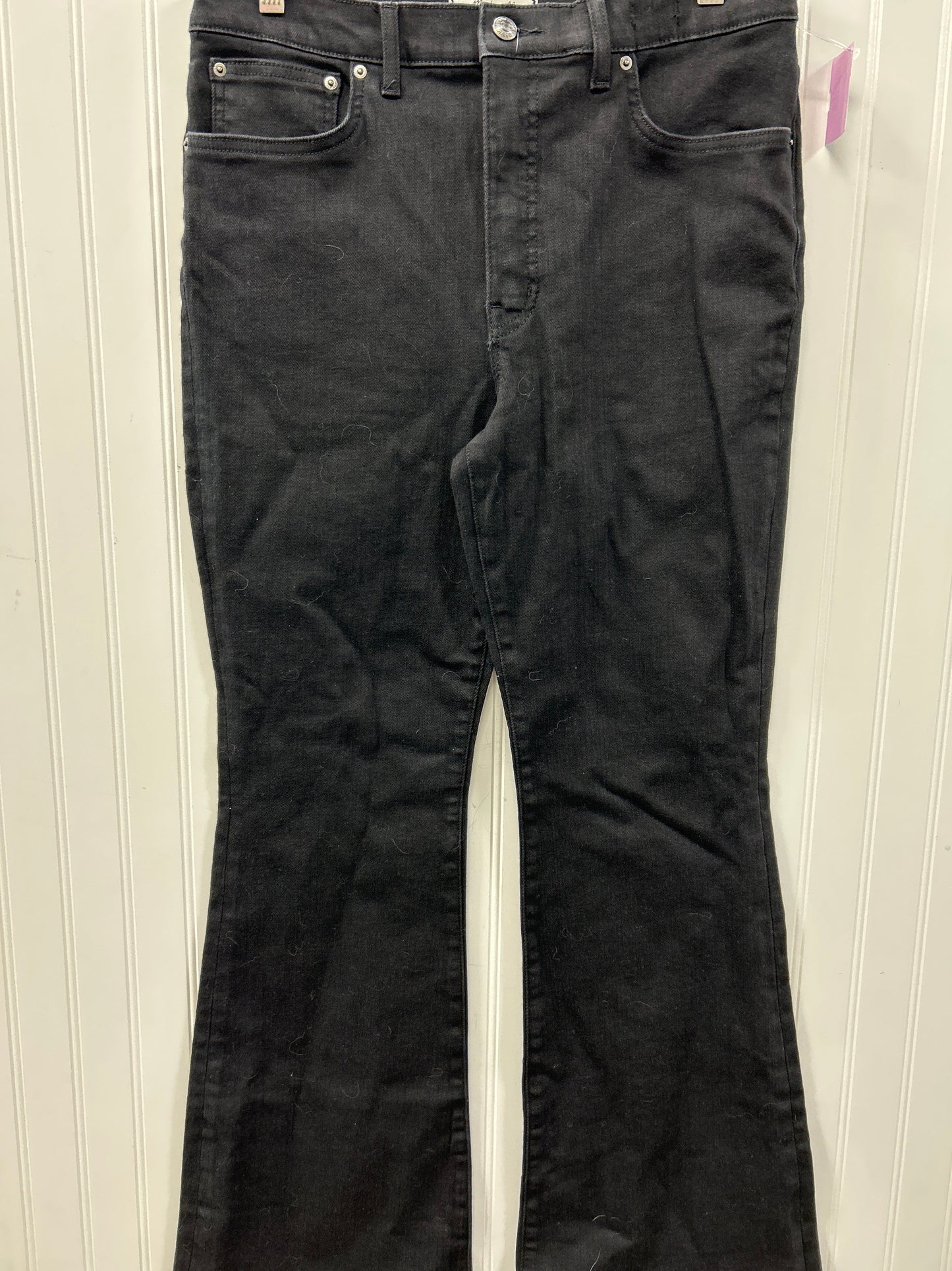 Jeans Flared By Madewell In Black Denim, Size:8