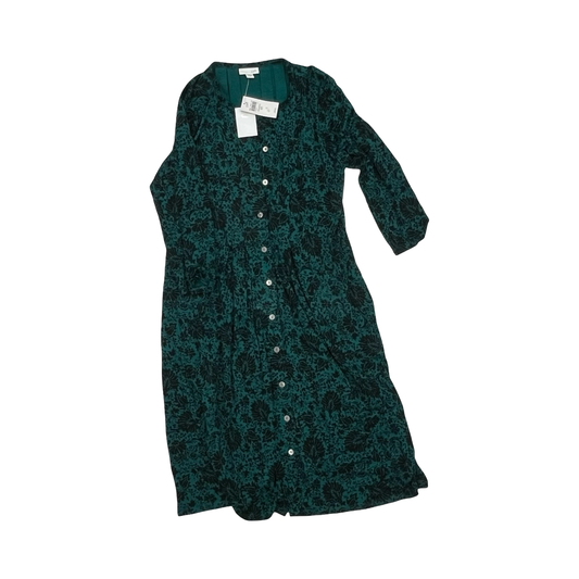 Dress Party Midi By J. Jill In Black & Green, Size:Xs