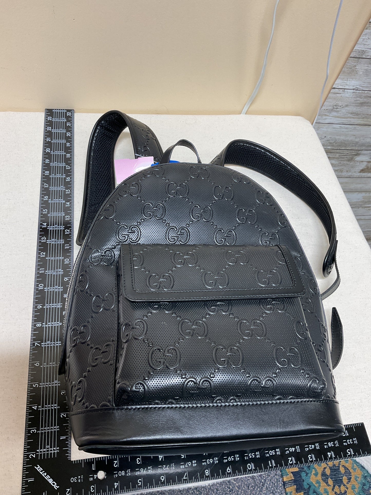 Backpack Luxury Designer By Gucci In Black, Size:Large