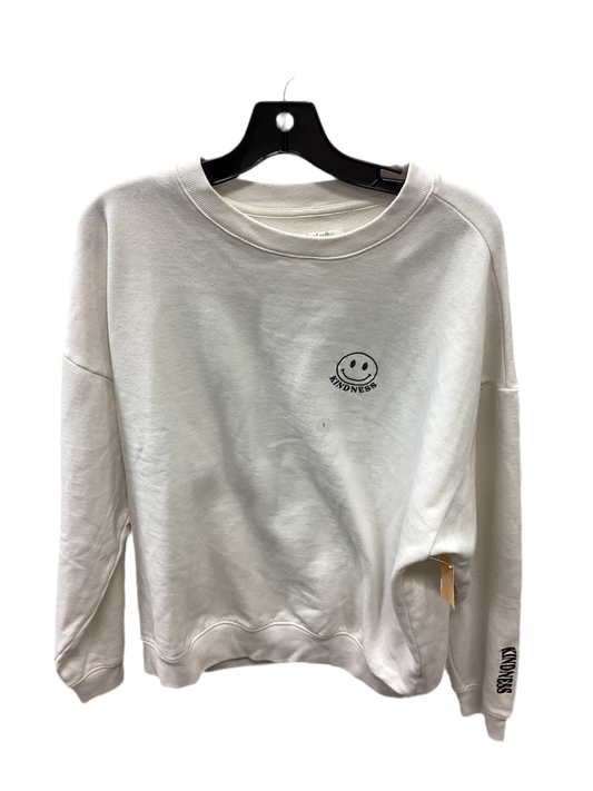 Sweatshirt Crewneck By Aeropostale In Cream, Size:L