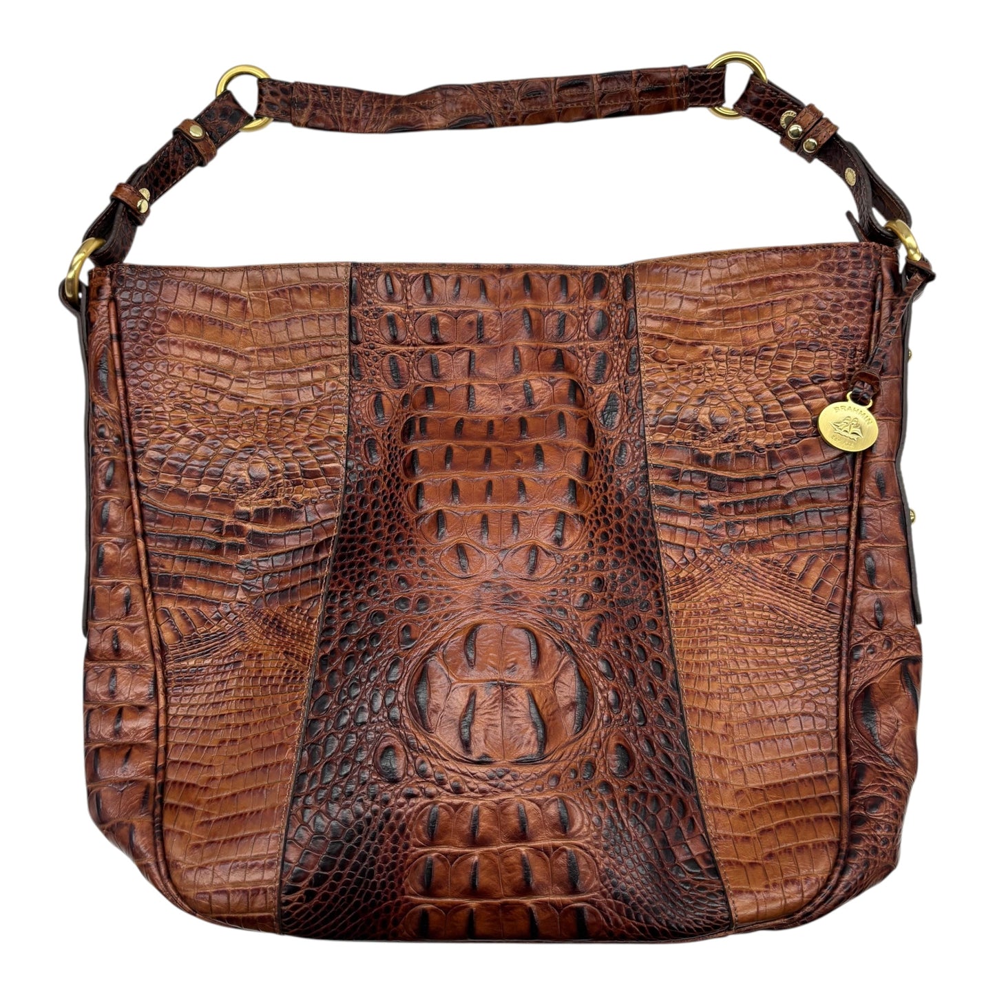 Handbag Designer By Brahmin In Brown, Size:Large