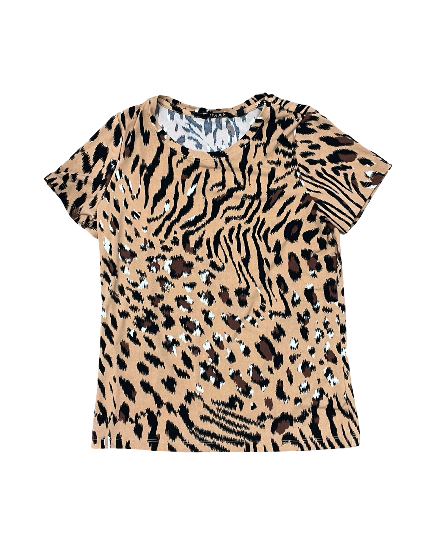 Top Ss By Clothes Mentor In Animal Print, Size:S