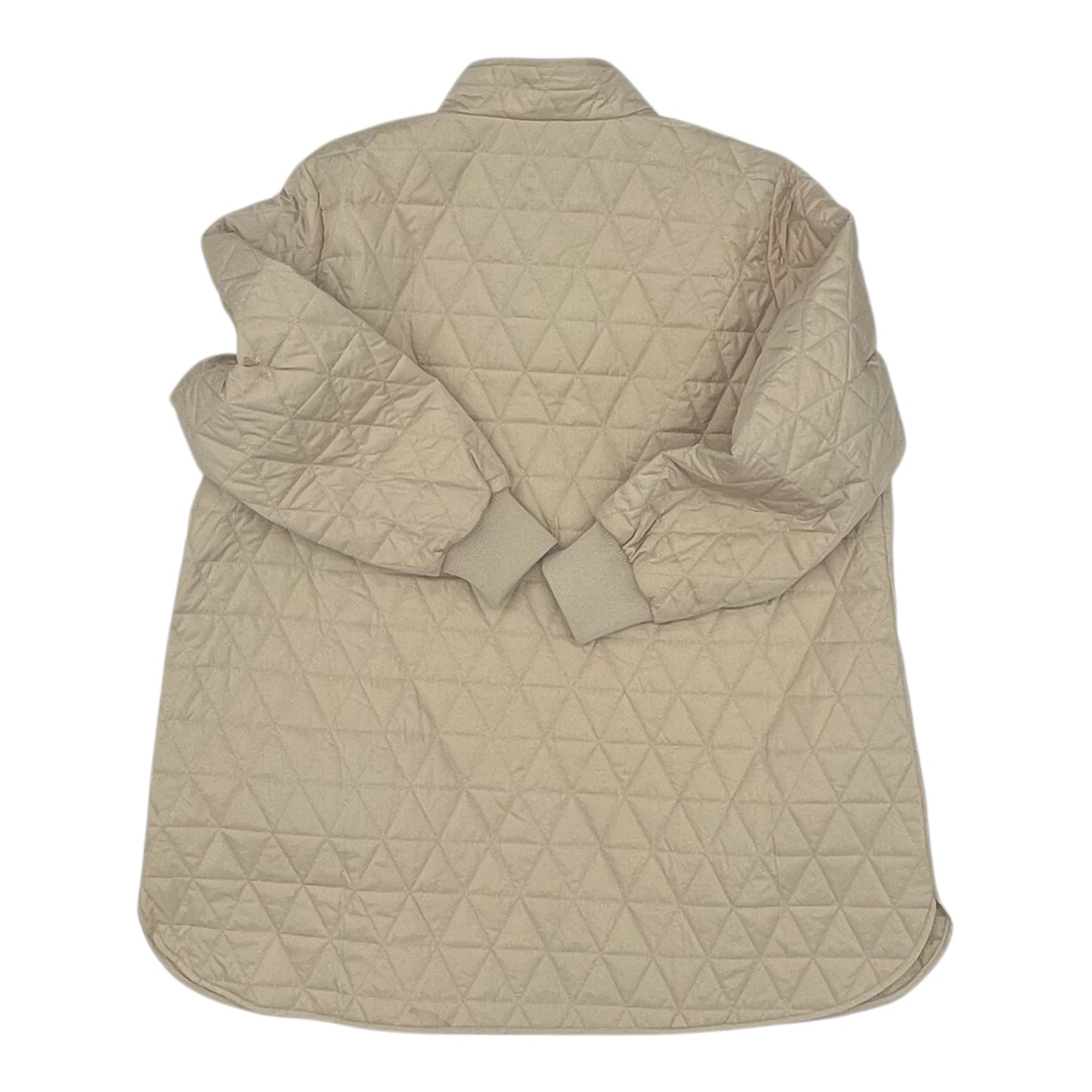 Coat Puffer & Quilted By Lane Bryant In Tan, Size:1X