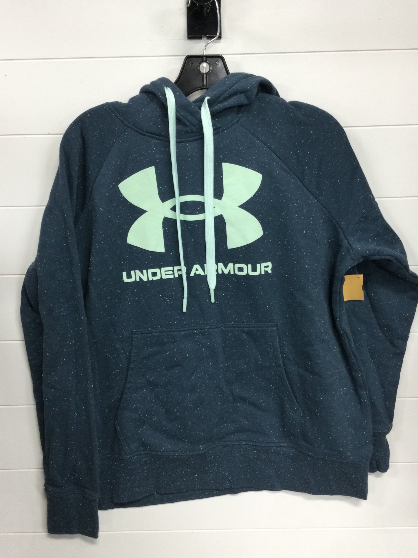 Sweatshirt Hoodie By Under Armour In Teal, Size:L