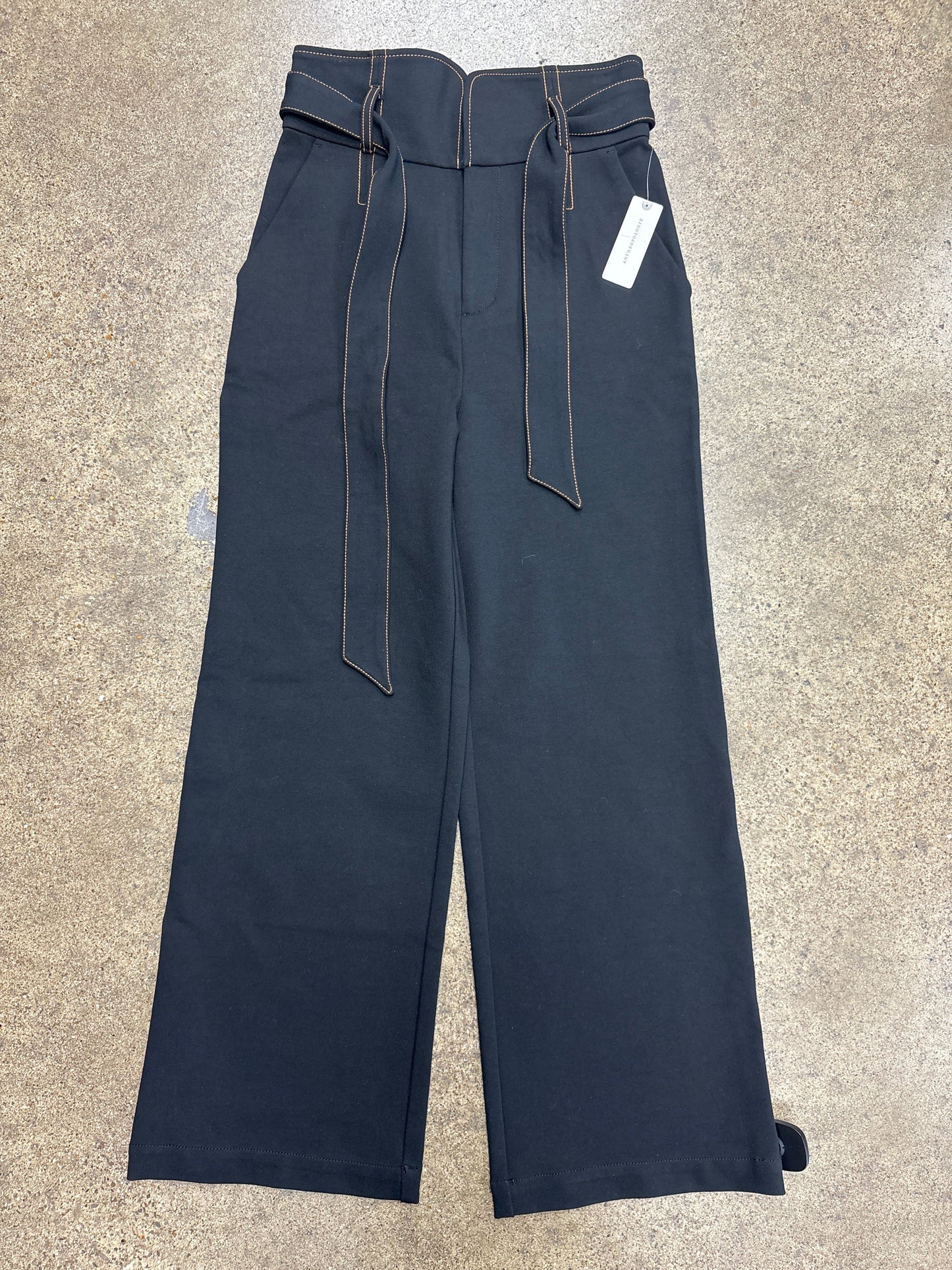 Pants Wide Leg By Maeve In Black, Size:2