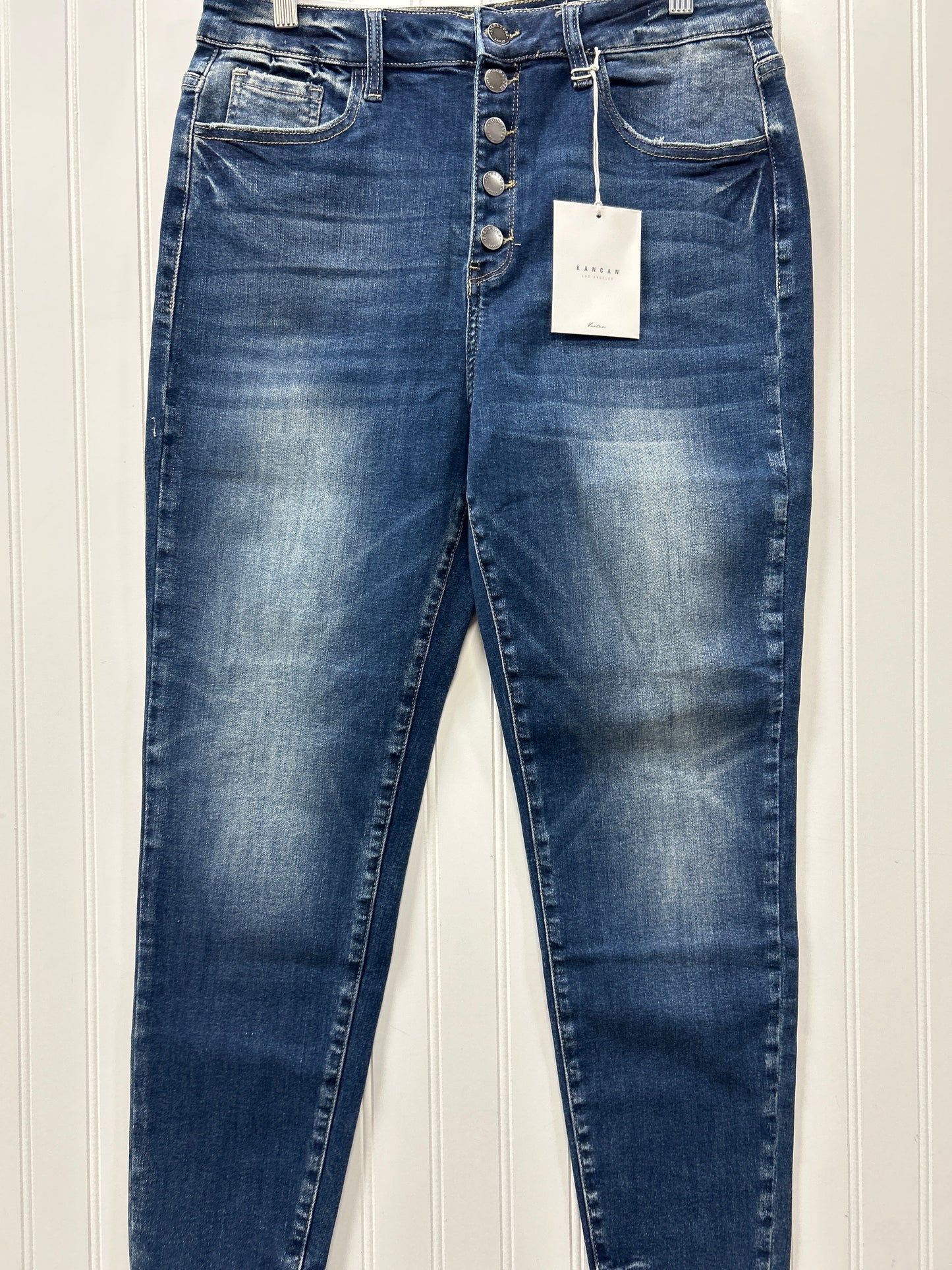 Jeans Skinny By Kancan In Blue Denim, Size:8