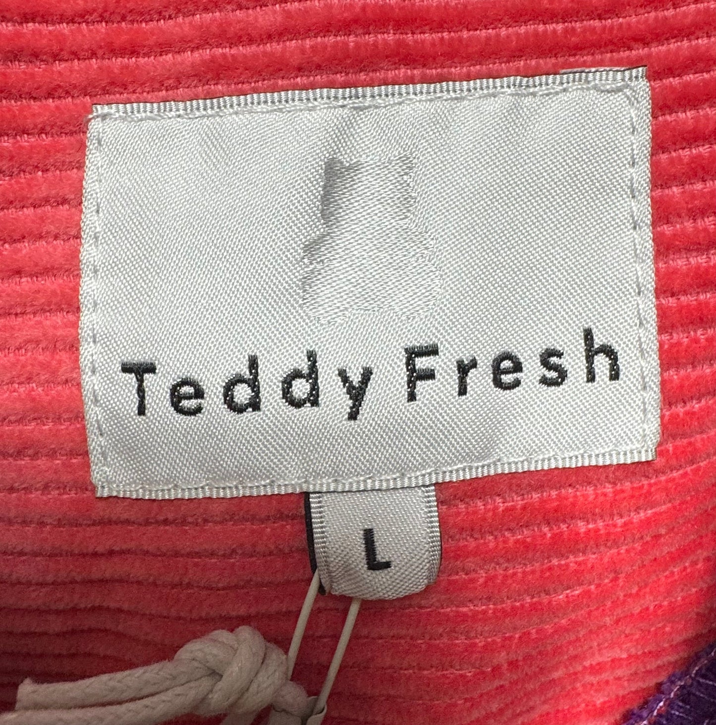 Jacket Other By Teddy Fresh  In Pink & Purple, Size: L