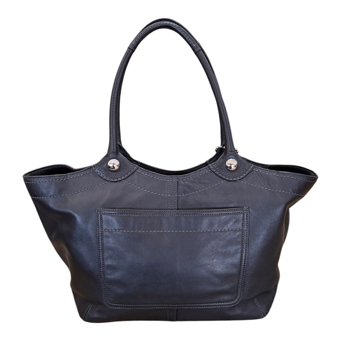 Handbag Designer By Coach In Black, Size:Medium