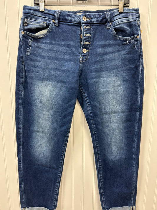 Jeans Straight By Kancan In Blue Denim, Size:10