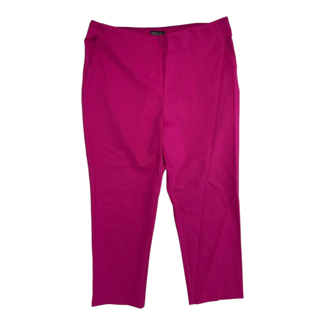 Pants Cropped By Rachel Zoe In Pink, Size:16