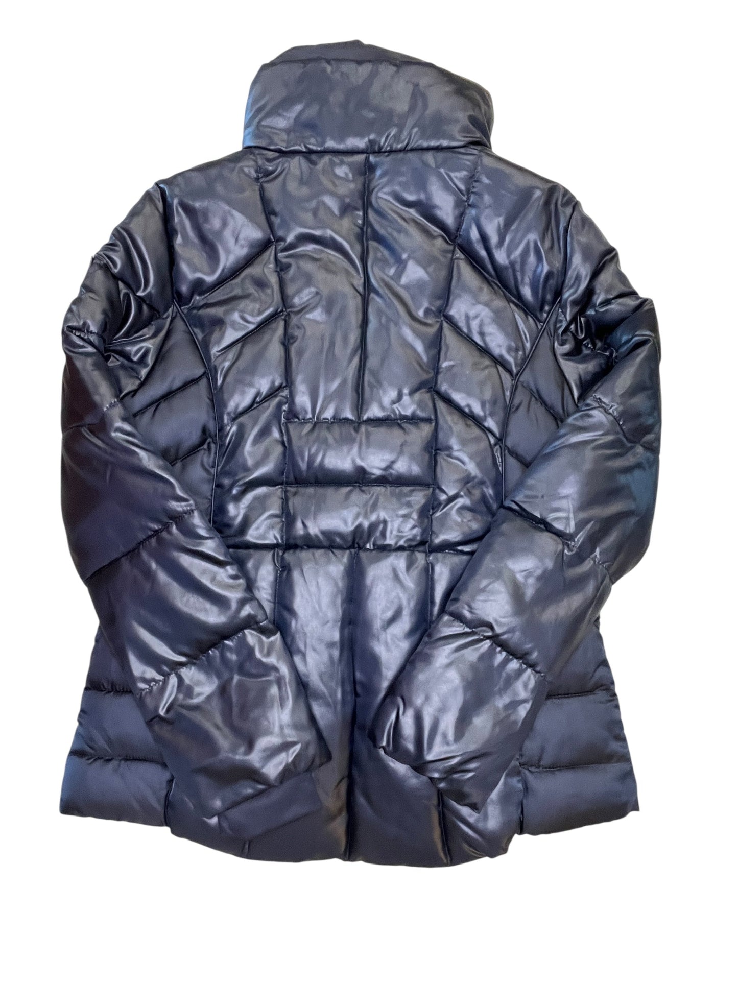Coat Puffer & Quilted By Guess In Navy, Size:M