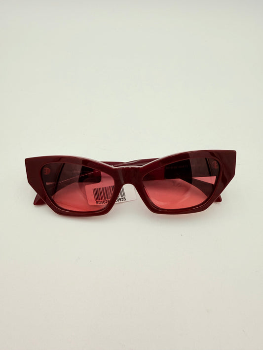 Sunglasses Luxury Designer By Versace In Red