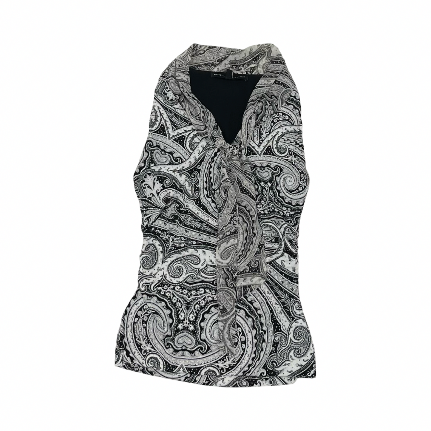 Blouse Sleeveless By White House Black Market In Black & White, Size:Xxs