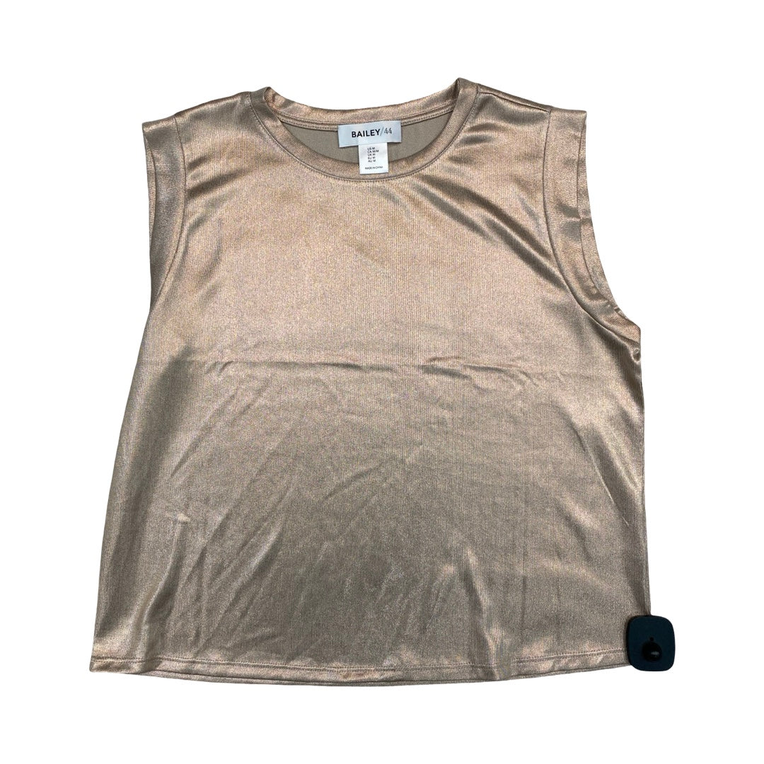 Top Sleeveless By Bailey 44 In Gold, Size:M