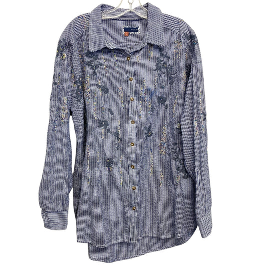 Top Ls By Pilcro In Striped Pattern, Size:M