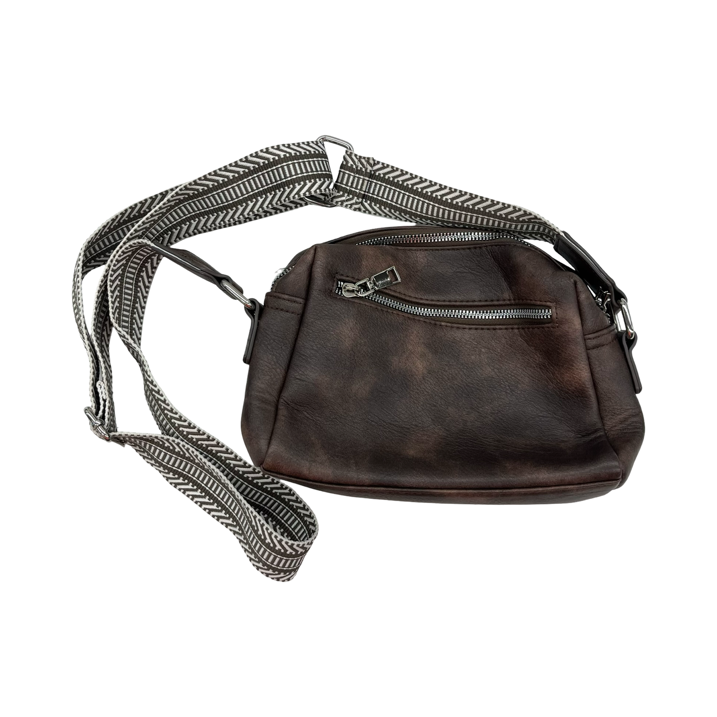 Crossbody By Clothes Mentor In Brown, Size:Small