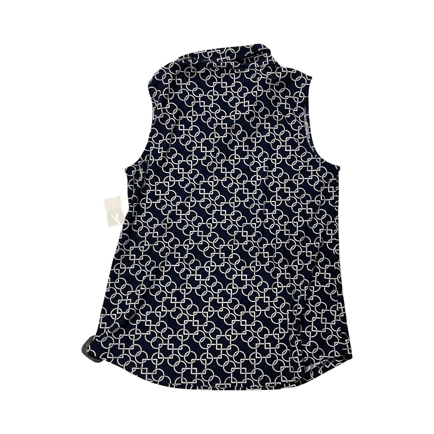 Top Sleeveless By Anne Klein In Navy, Size:S