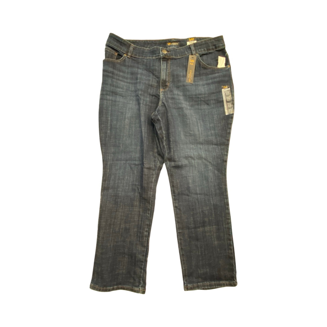 Jeans Straight By Lee In Blue, Size:20