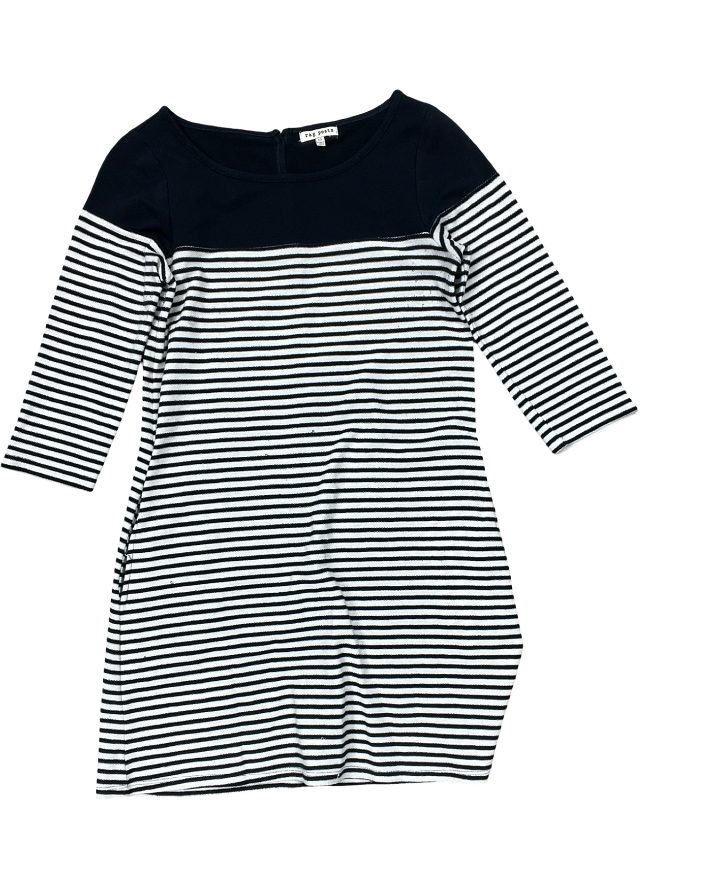 Dress Casual Short By Clothes Mentor In Blue & White, Size:Xs