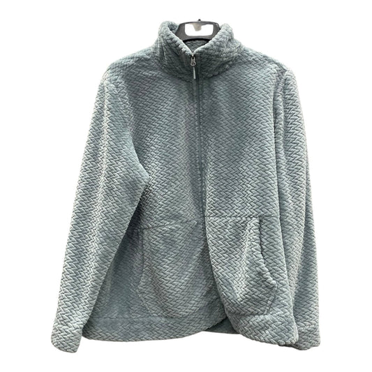 Jacket Fleece By Free Country In Green, Size:1X