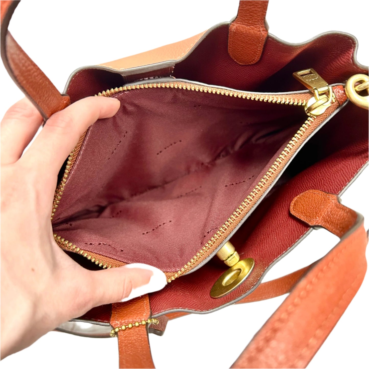 Crossbody Designer By Coach, Size: Medium