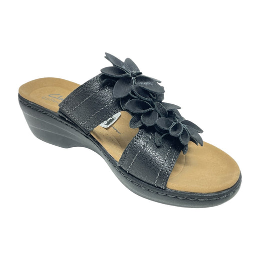 Sandals Heels Block By Clarks In Black, Size: 8