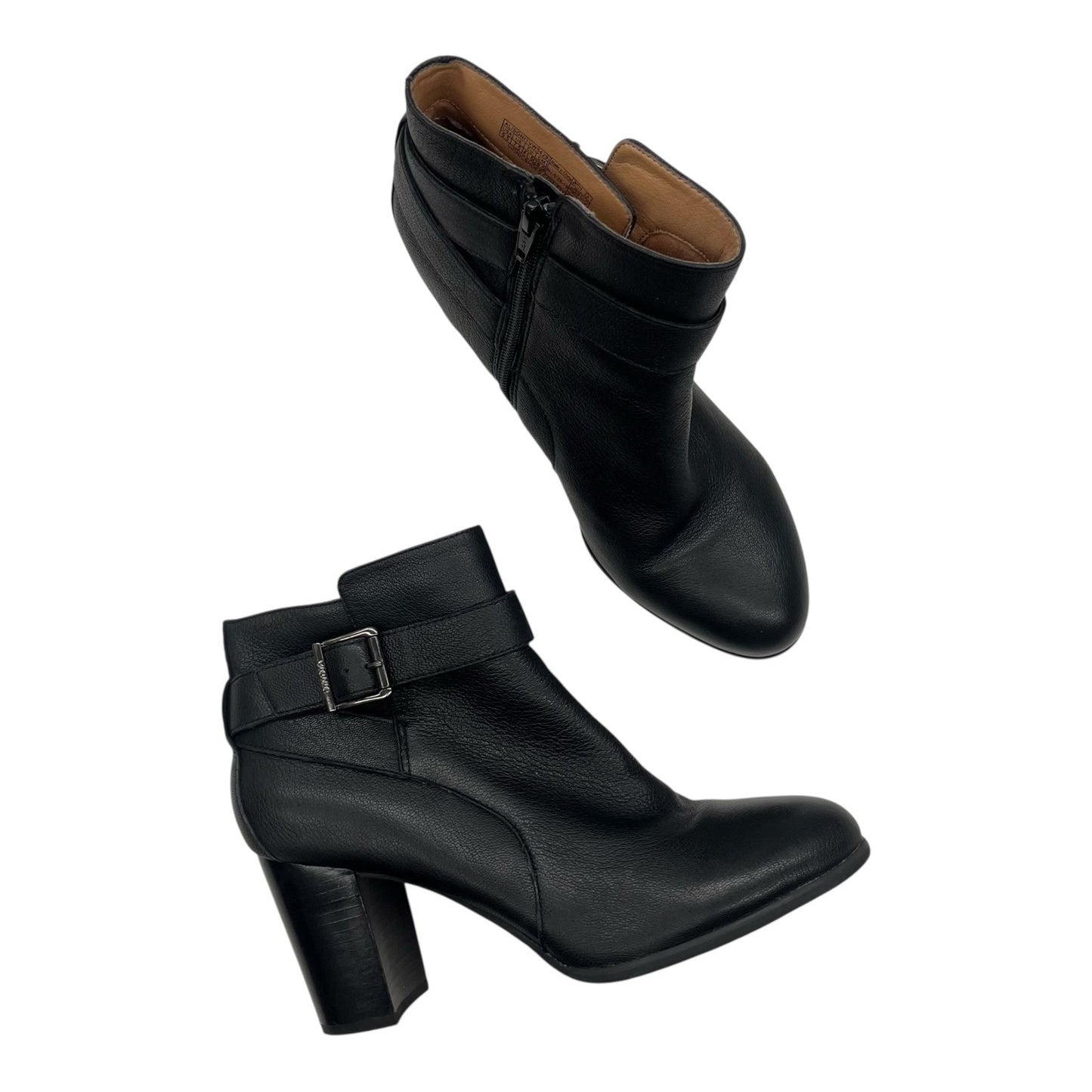 Boots Ankle Heels By Vionic In Black, Size:9.5