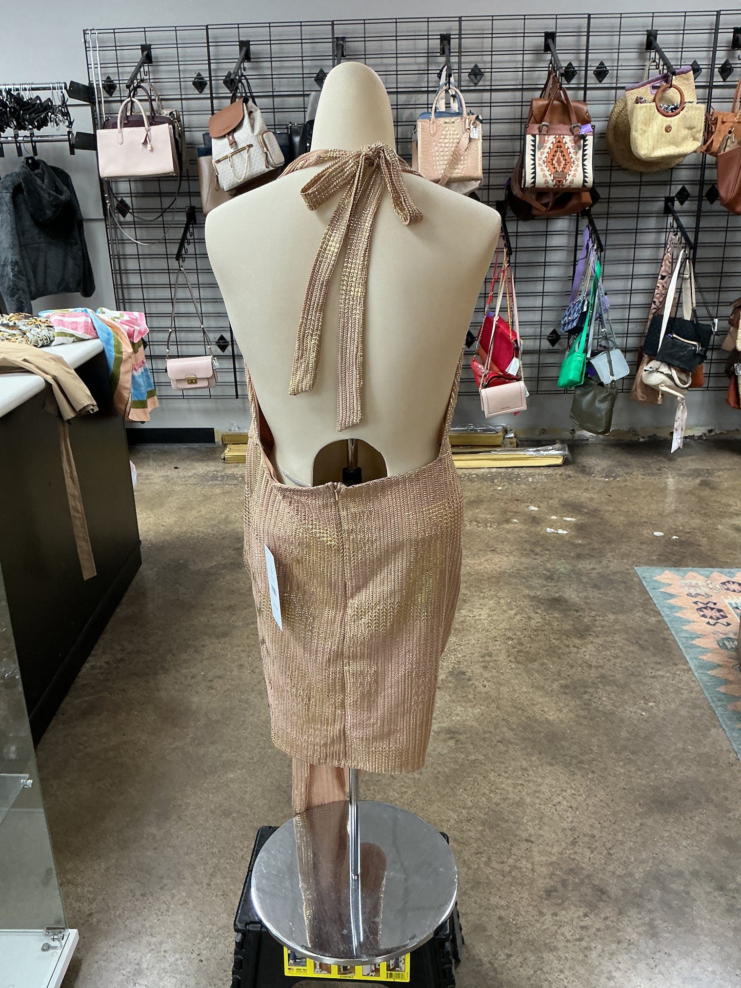 Dress Party Short By Akira In Gold, Size:L