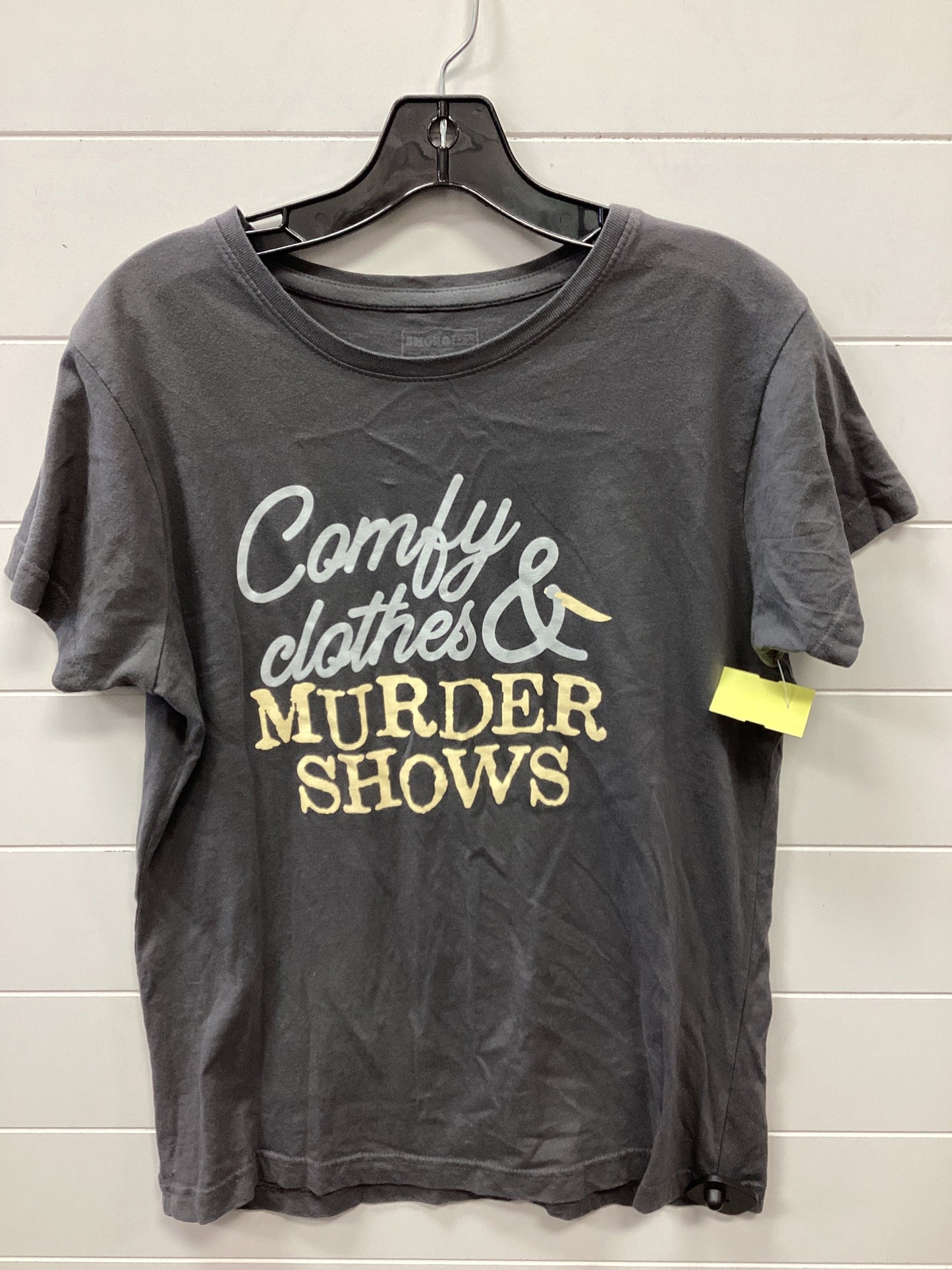 Top Ss By Clothes Mentor In Grey, Size:L