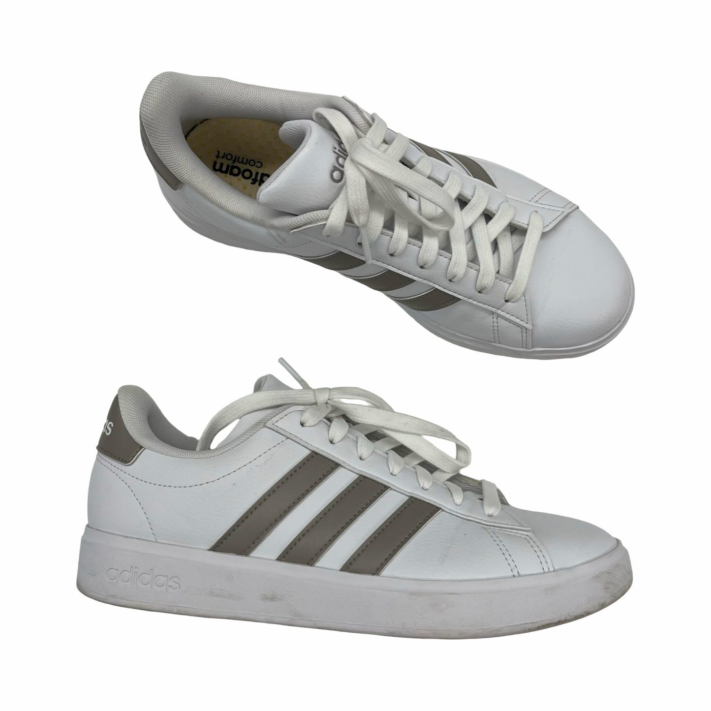 Shoes Sneakers By Adidas In Brown & White, Size:8.5