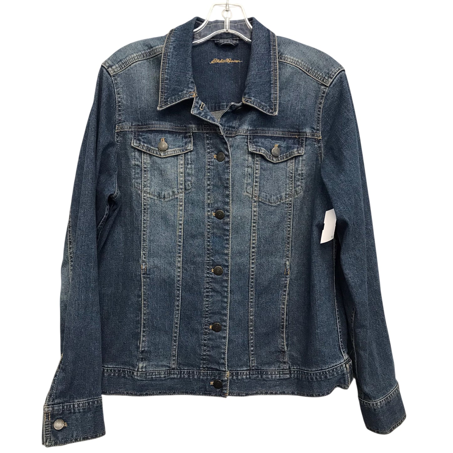 Jacket Other By Eddie Bauer In Blue Denim, Size:L