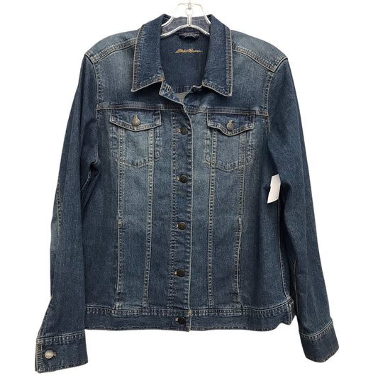 Jacket Other By Eddie Bauer In Blue Denim, Size:L