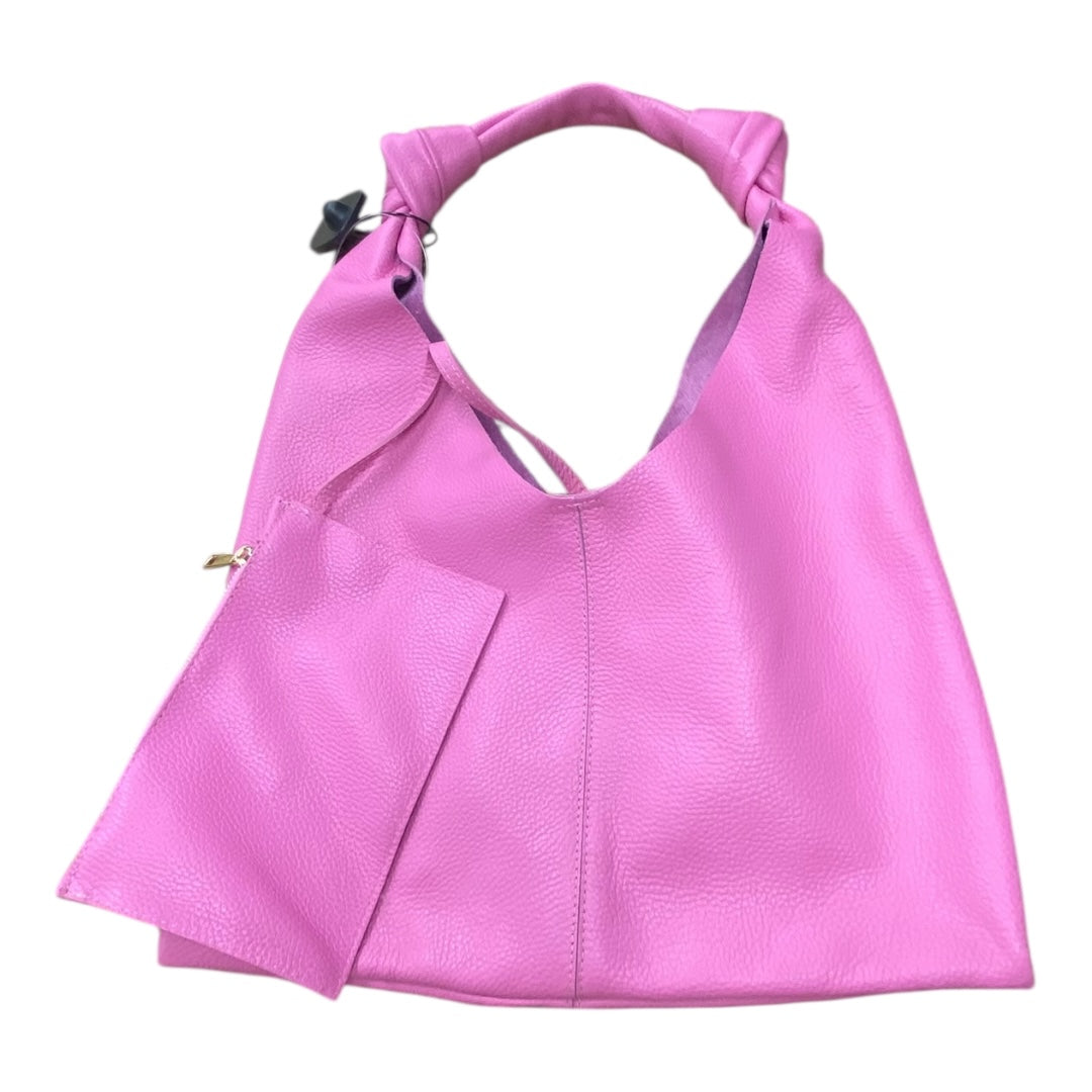 Handbag Leather By CUIR VERITABLE In Pink, Size:Medium