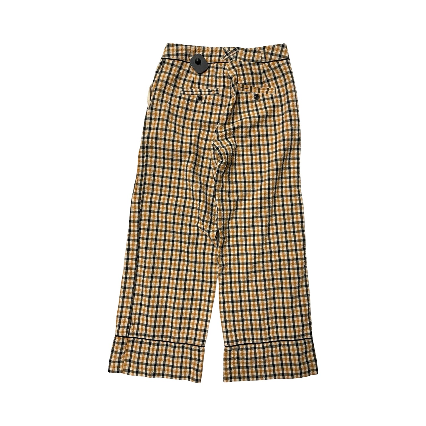 Pants Wide Leg By Maeve In Plaid Pattern, Size:6