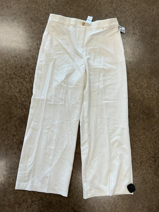 Pants Wide Leg By Ann Taylor In White, Size:12