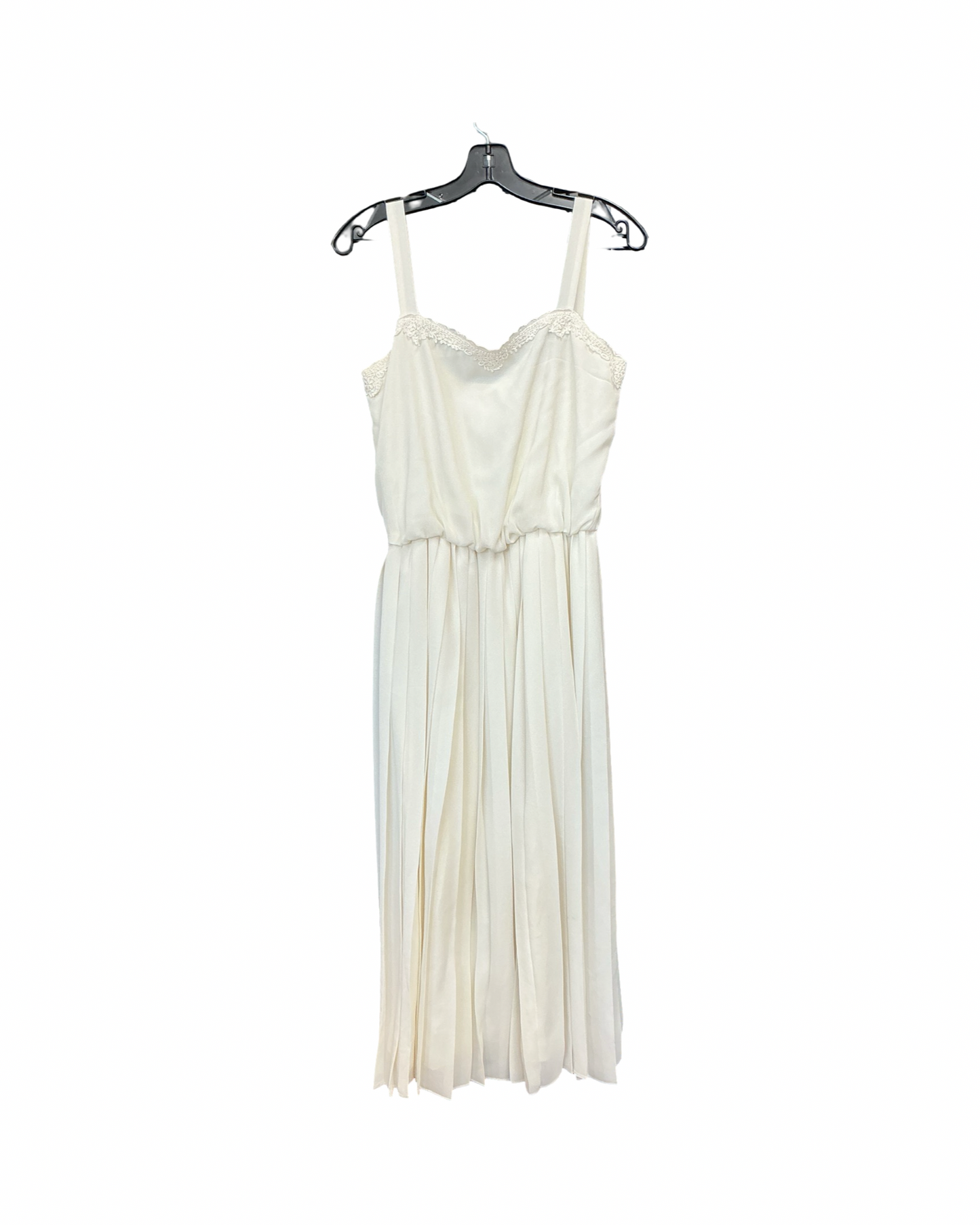 Dress Party Midi By Clothes Mentor In Cream, Size:L