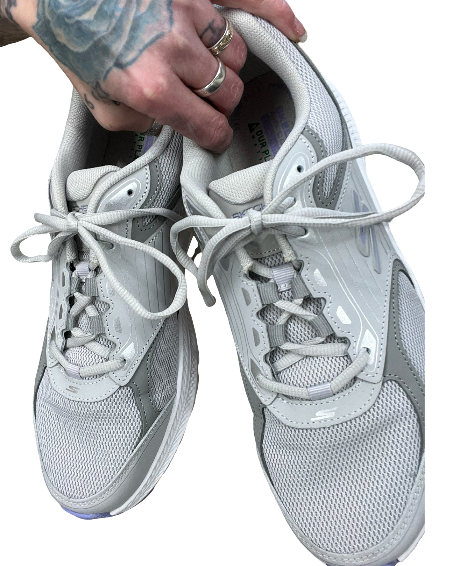 Shoes Athletic By Skechers In Grey, Size:11